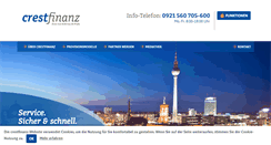 Desktop Screenshot of crestfinanz.de